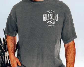 Custom Ultimate Cool Grandpa Club Comfort Colors Shirt, Funny Grandpa Shirt, Father's Day Gift, New Grandpa Gift, Grandpa Sweatshirt