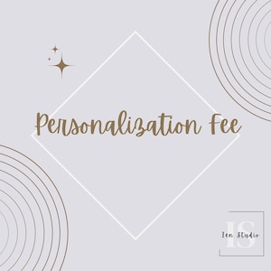 Personalization Fee