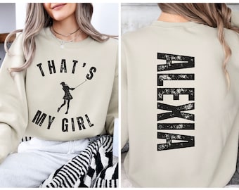 Custom 'That's My Girl' Golf Mom Sweatshirt: Personalized Golf Gift