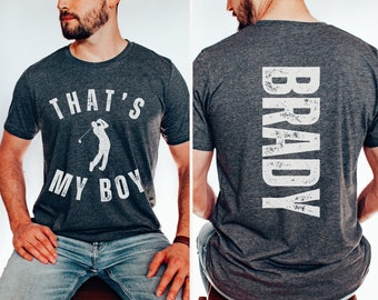 That's My Boy Golf Dad Shirt, Custom Name Sweatshirt, Personalized Golf Dad Gift