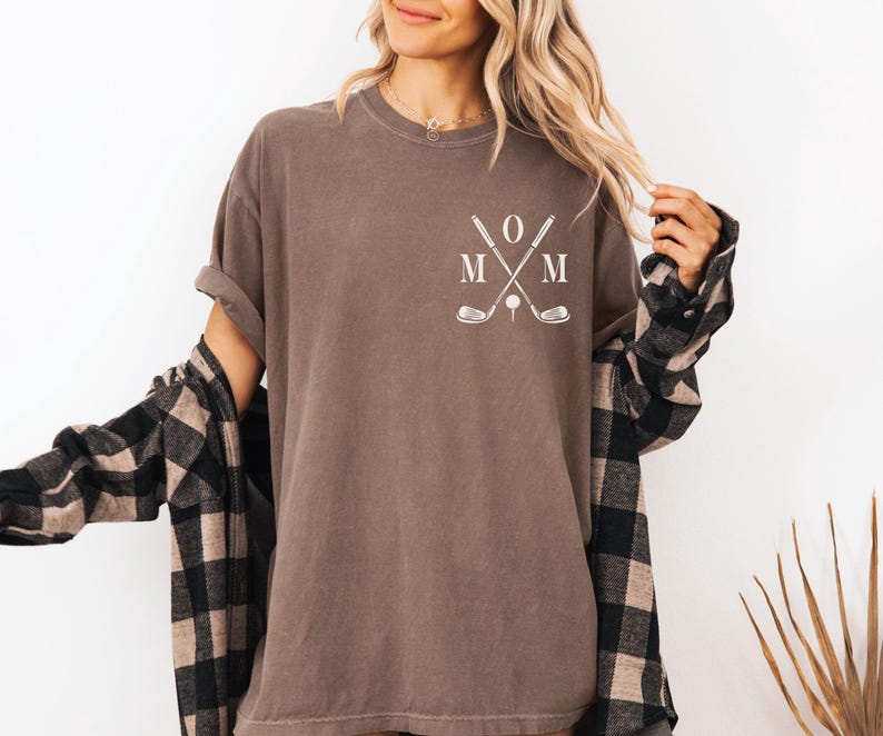 Custom Golf Mom Comfort Colors Shirt, Gift for Golf Mom, Mother's Day