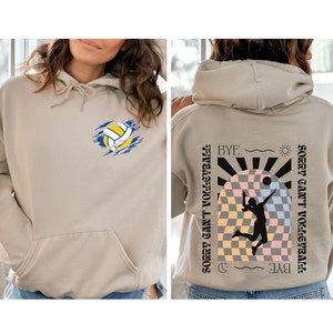 Retro Sorry Can't Volleyball Bye Hoodie for Volleyball Mom Dad, Volleyball Gifts, Volleyball Mom Hoodie, Volleyball Hooded Sweatshirt