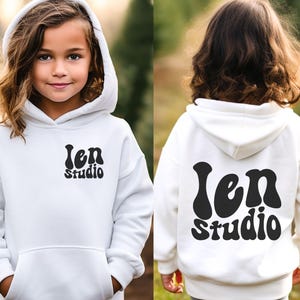 Youth Hoodie Custom Youth Hoodie front and Back Design Etsy