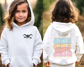 Retro Swim Youth Hoodie, Gift for Swimmers