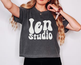 Custom Comfort Colors Crop Top: Personalized Boxy Tee