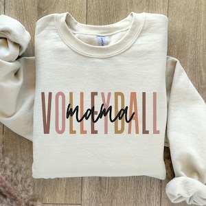 Volleyball Custom Text Sweatshirt, Personalized Gift for Volleyball Mom Dad, Volleyball Grandma Hoodie, Volleyball Shirt, Volleyball Gifts
