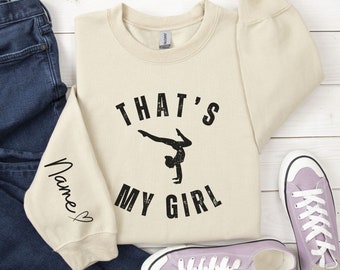 Custom Gymnastics Mom Sweatshirt, Personalized Gift