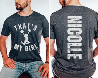 Custom Cheer Dad Shirt: Personalized Cheerleading Gift