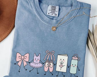 Comfort Colors Dance Mom Shirt, Kawaii Dance Graphic Sweatshirt, Dance Recital Gift, Cute Dance Lover Shirt
