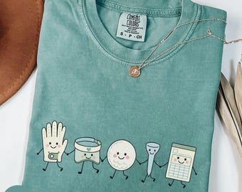 Comfort Colors Golf Mom Shirt, Kawaii Golf Graphic Sweatshirt, Golf Player Gift, Cute Golf Lover Shirt