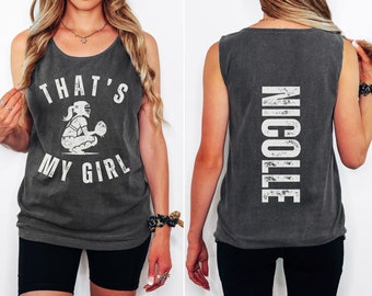 Custom Softball Catcher Mom Comfort Colors Tank Top