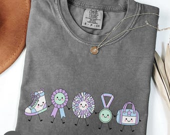 Comfort Colors Cheer Mom Shirt, Kawaii Cheer Team Sweatshirt, Cheer Girl Gift, Cute Cheerleader Shirt