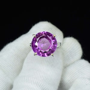 Pink Kunzite Ring, 925 Solid Silver Ring, Gemstone Jewelry, Statement Ring, Women's Ring, Wedding Ring, Pink Kunzite Jewelry, Gift For Her