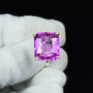 Pink Kunzite Ring, 925 Solid Silver Ring, Gemstone Jewelry, Statement Ring, Women's Ring, Wedding Ring, Pink Kunzite Jewelry, Gift For Her