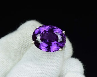 42 Cts Natural Oval Shape Alexandrite Ring, Alexandrite engagement ring, vintage Natura Ring, Alexandrite June Birthstone ring, gift her