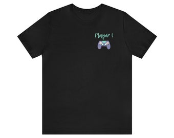Player One T-Shirt - Gaming Tee for Video Game Enthusiasts - Perfect Pair with Player Two