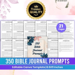 350 Bibel-Journal fordert Canva-Vorlage, Bibel-Journal fordert Canva-Vorlage zum Ausdrucken, Bibel-Journal fordert Canva-Vorlage PDF auf
