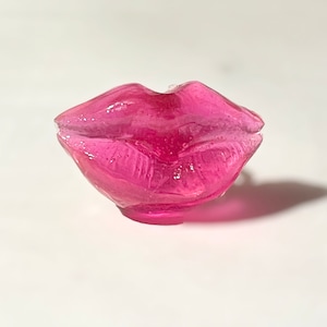 Kiss me ring-3D /Pin or red lips/pink lips/purple lips