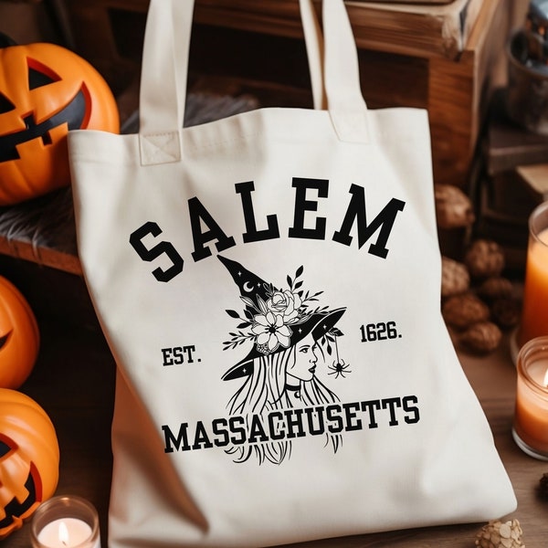 Back to School Totebag, Halloween Shoulder Totebag Gifted, Halloween School Totebag, Spooky Season Tote Bagged, Canva Tote Bags Weekender,