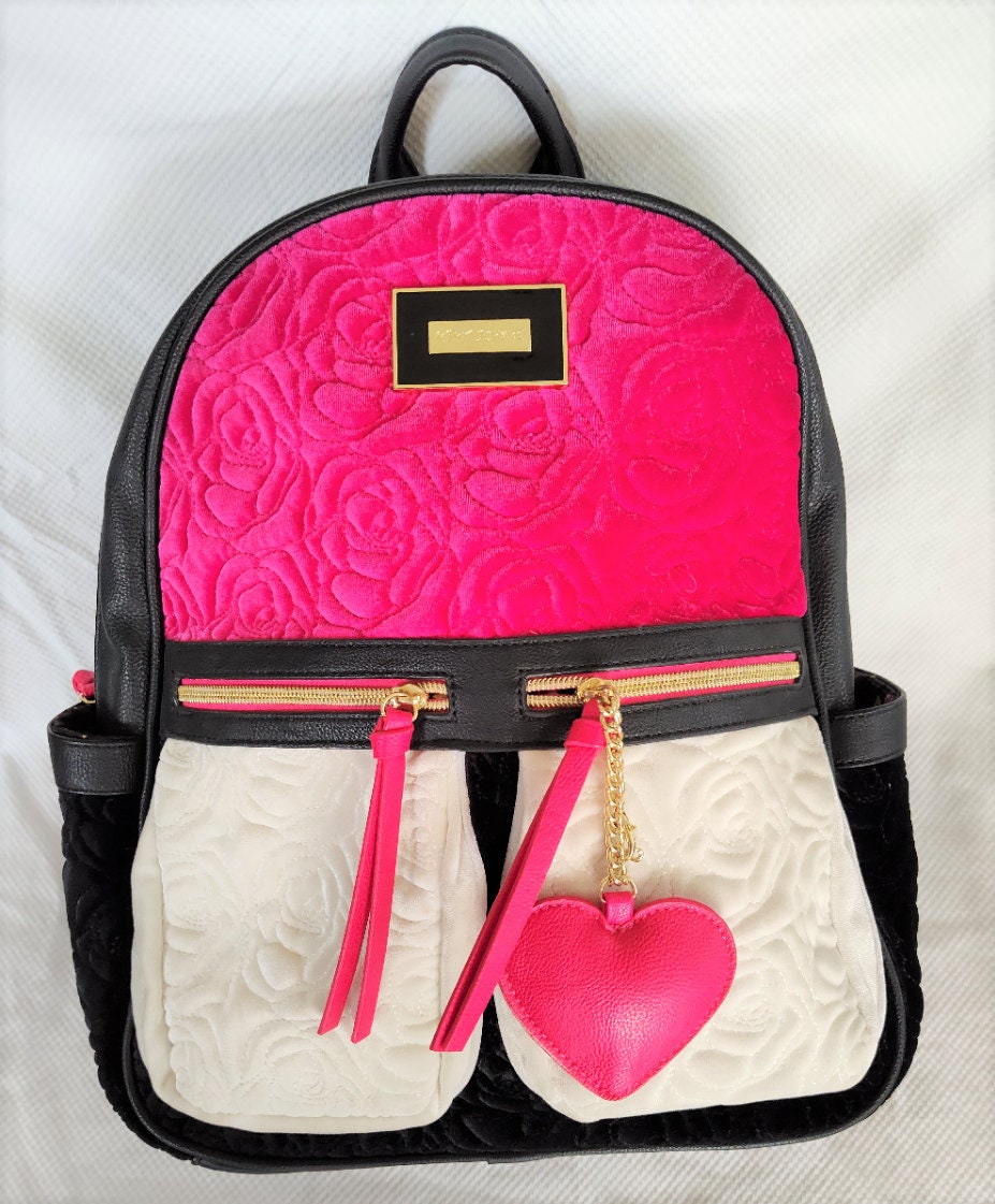 Betsey Johnson Quilted Backpack in Pink | Lyst