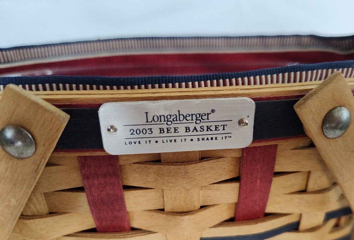 Longaberger 2003 Bee Basket Set Etsy