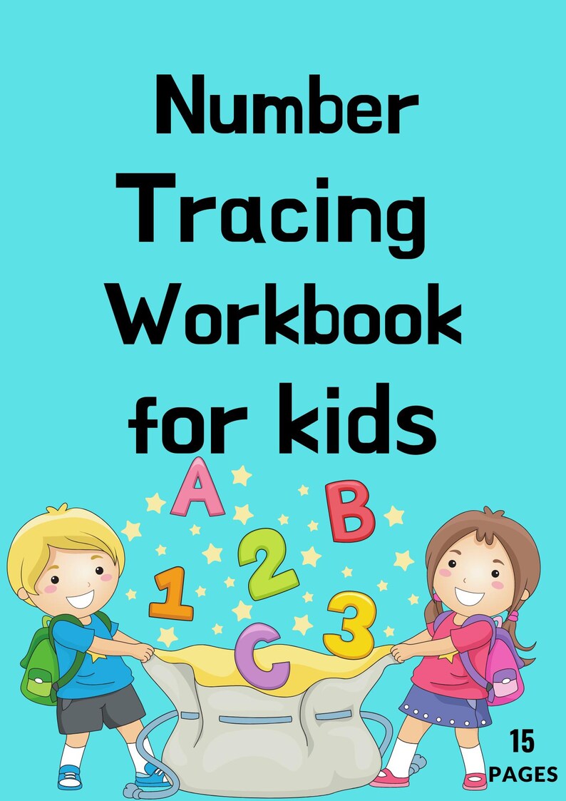 Number Tracing Workbook for Kids. Etsy