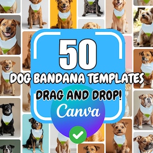 Paquete de maquetas de pañuelo para perro, maqueta de bufanda, maqueta de pitbull, maqueta de pañuelo, maqueta de collar de perro, collar para mascota, regalos para mascotas. Pañuelo personalizable.