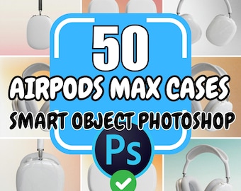 Apple-koptelefoonmodellen, Airpods Max-hoesmodellen, Sublimination Airpods Max, Apple-koptelefoonmodellen, hoesjesjabloon, Photoshop-project psd