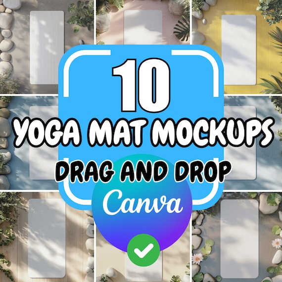 Custom Yoga Mat Canva png, Gym Mat Mockup, Yoga Teacher Gift, sublimination, Handmade yoga mat, Gym Mat mock-up, Yoga instructor accessoires