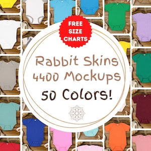 Rabbit Skins 4400 babybodybundel, babyromperbundel, baby-babymodel, babymodelmodel, model babyt-shirt, babymaattabellen