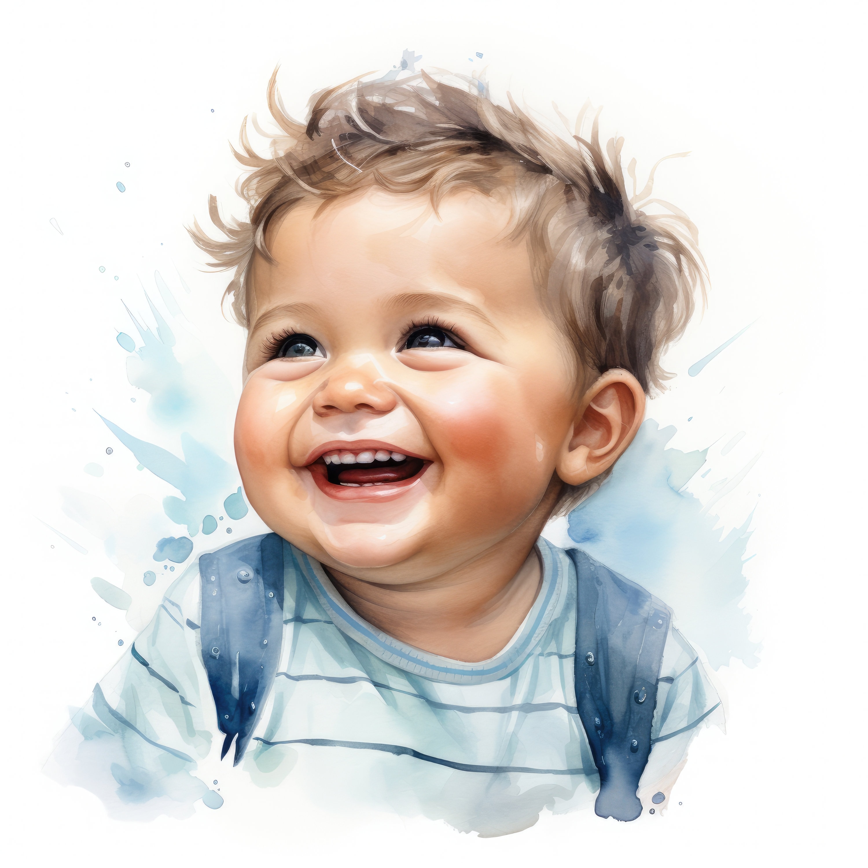 Smiling baby baby boy clipart baby girl clipart newborn etsy