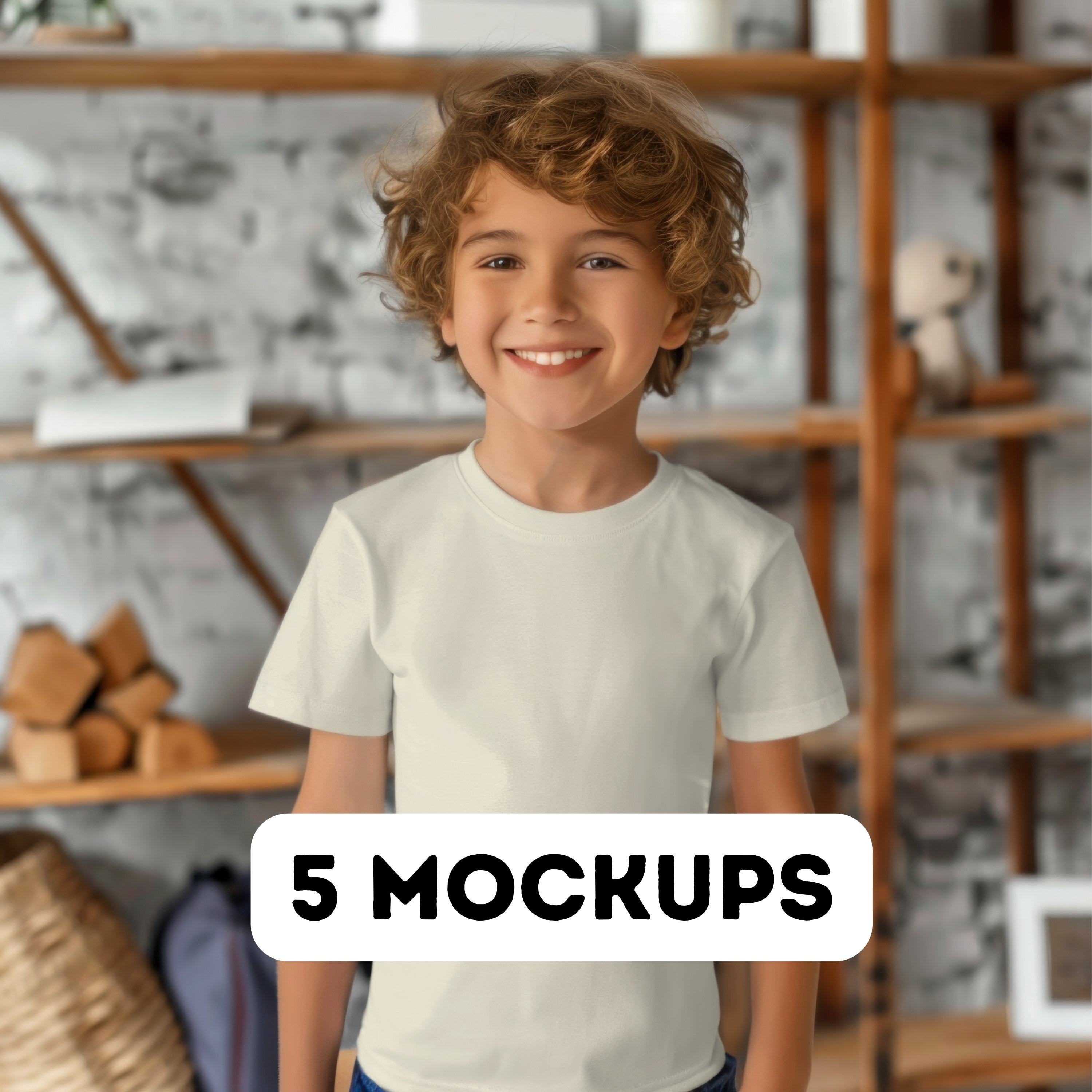 Gildan 5000B Natural Mockup Bundle, Gildan Youth Mockup Natural, G5000B ...