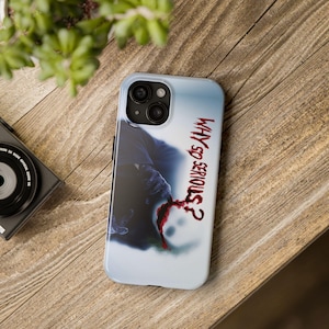Joker Phone Cases - Why So Serious Theme, Durable Protection, Unique Gift, Best for Collectors, Funny Accessories, Movie Lover&#39;s Case