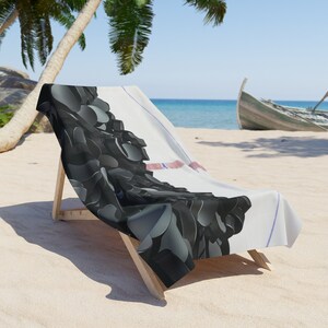 Hockey Beach Towel Hockey Ice Rink Hockey Pucks Summer Gift Hockey Player Pool Towel Hockey Bathroom Towel Hockey Boat Towel for Lake Fun
