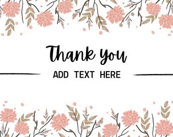 Plantilla de tarjeta de agradecimiento para pequeñas empresas, folleto de agradecimiento imprimible, folleto de agradecimiento empresarial moderno, editable