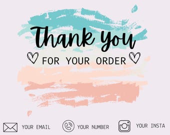 Plantilla de tarjeta de agradecimiento para pequeñas empresas, folleto de agradecimiento imprimible, folleto de agradecimiento empresarial moderno, editable