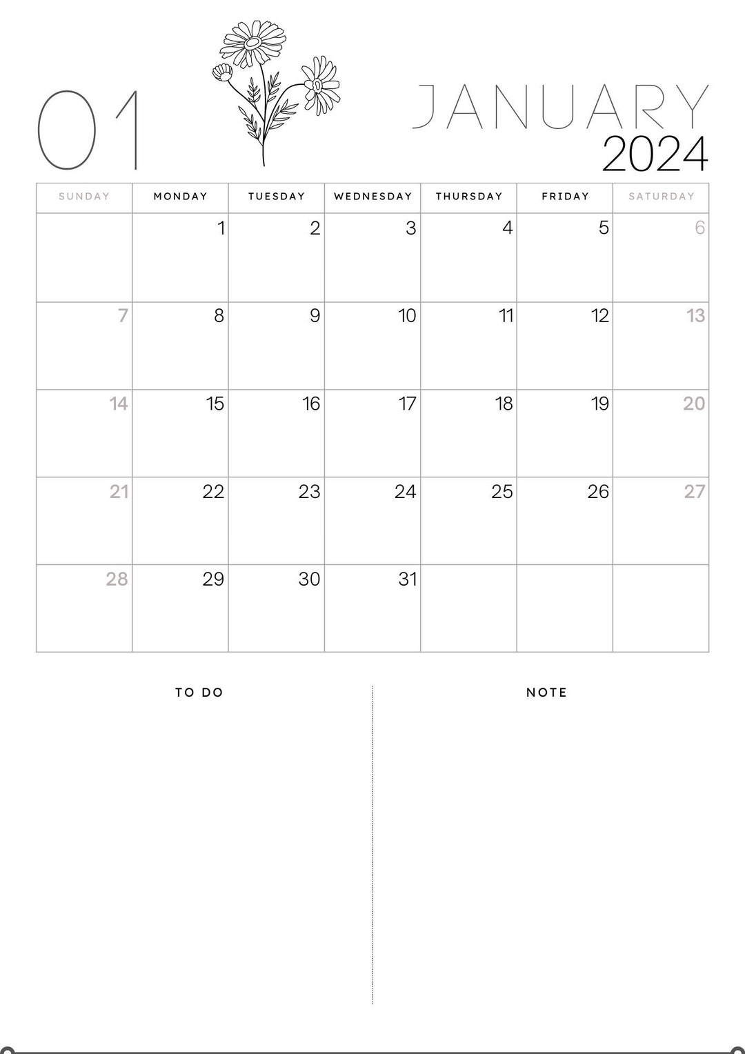 Printable Monthly Calender Monthly Calender Printable Etsy printable-monthly-calender-monthly-calender-printable-etsy