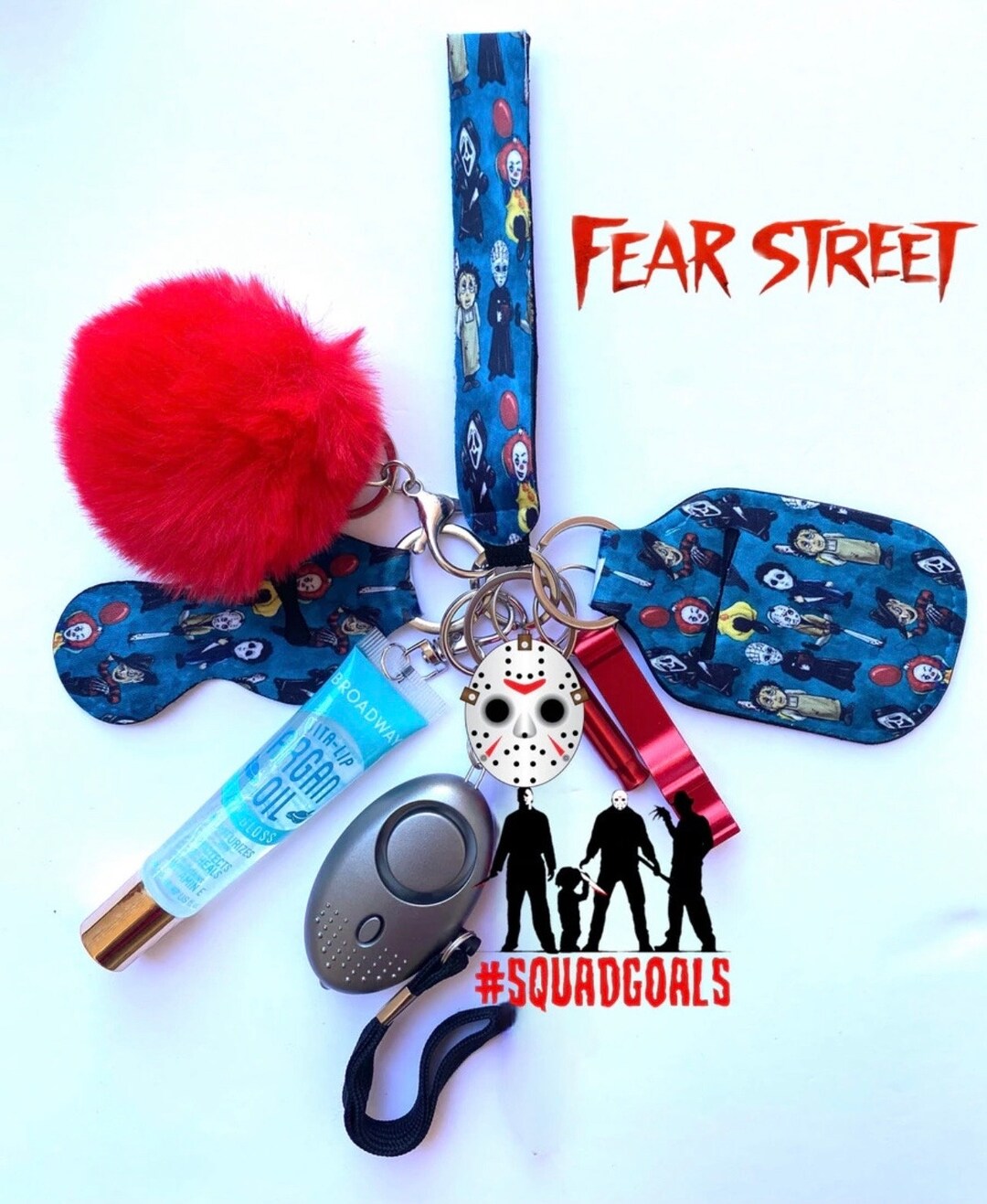 Fear Street Custom Safety Keychain Set Etsy