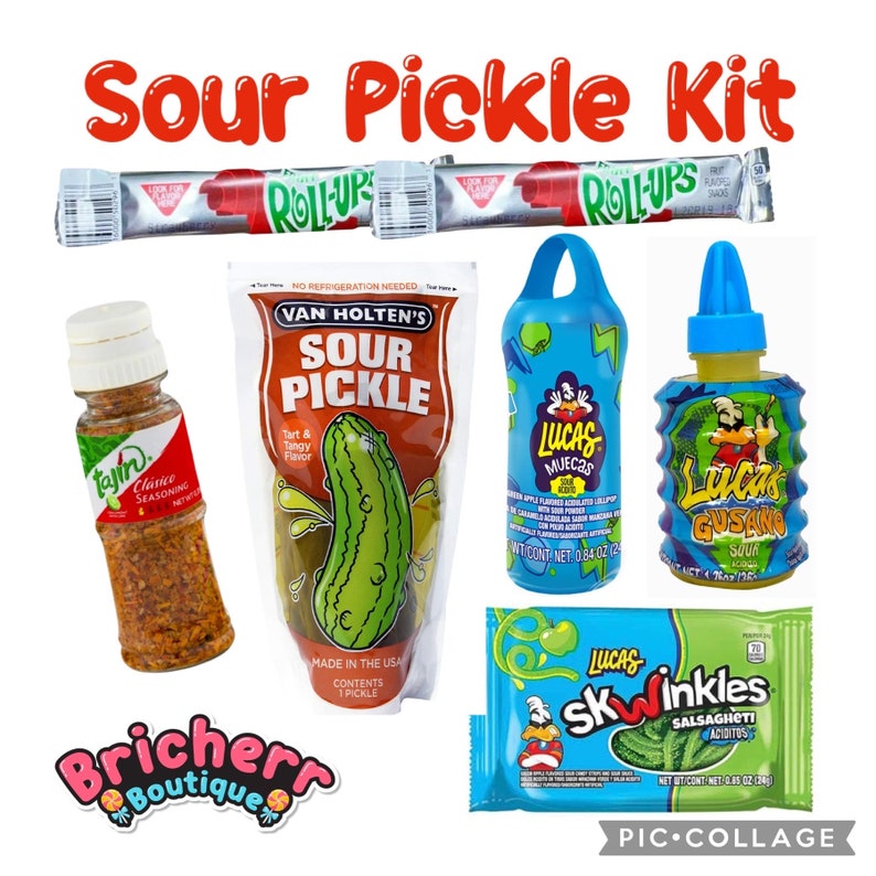 Sour Pickle Kit With Tajin Sour Pickle Trending Tiktok Sour Pickle Kit