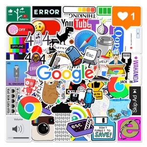 CLICKEDIN 6.35 cm Cool Vintage Stickers For Laptop & Phone Cover