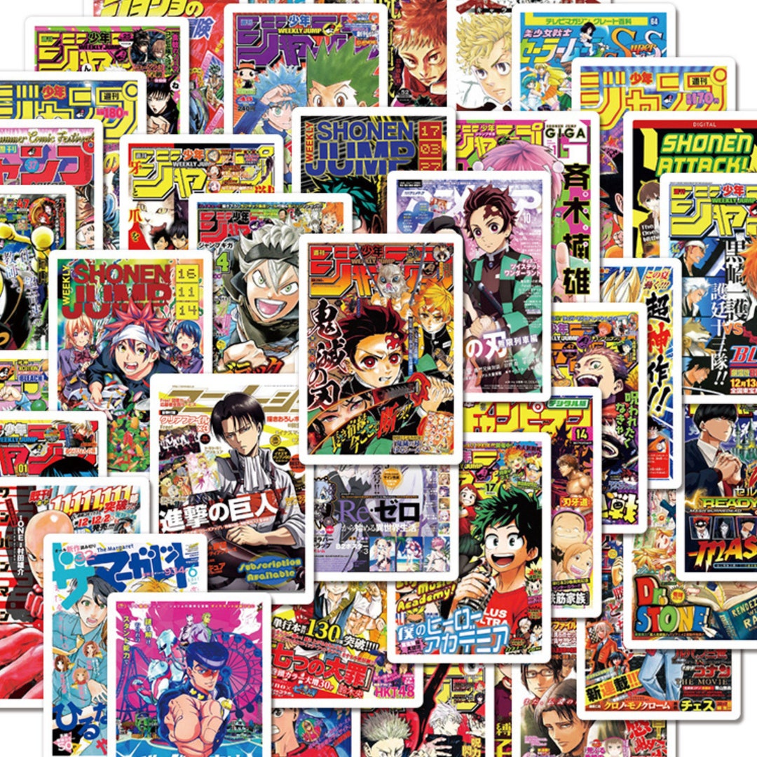 Anime Stickers Anime Poster Stickers for Laptop, Shonen Jump Posters Etsy