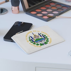 Salvadoran Coat of Arms Clutch, Cute El Salvador Mini Clutch, Salvadorian Purse, Cute Salvi Bag, Gift for Her, El Salvador Souvenir
