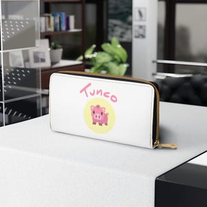 Cartera Salvadoreña Tunco, Linda Billetera de El Salvador, Bolsa Salvadoreña Cómica, Regalo para Ella, Billetera Recuerdo de El Salvador