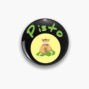 Salvadoran Slang Pisto Button, Cute El Salvador Pin Button, Funny Salvadorian Pin, Gift for Him, Gift for Her, El Salvador Souvenir