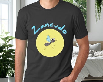 Salvadoran Slang “Zancudo” Men’s T-Shirt, Light Fabric Shirt in Black, White or Grey