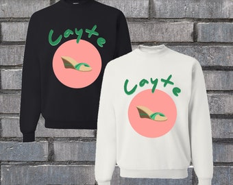 Salvadoran Slang “Cayte” Sweatshirt, Regular Fit Unisex Crew Neck Pullover