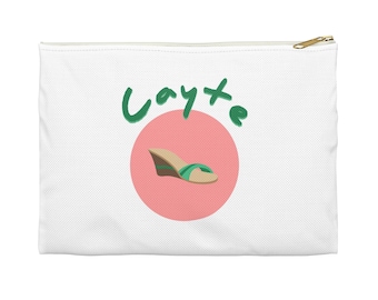 Salvadoran Slang “Cayte” Pouch, Wrinkle Resistant White Polyester Bag in Small or Large