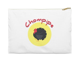 Salvadoran Slang “Chompipe” Pouch, Wrinkle Resistant White Polyester Bag in Small or Large
