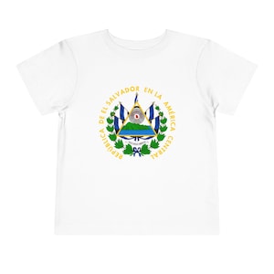 Salvadoran Coat of Arms T-Shirt, Cute El Salvador T-Shirt, Salvadorian Kids T Shirt, Gift for Boy, Gift for Girl, El Salvador Souvenir Shirt