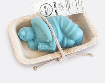 Handgemachte Naturseife/Seife, Männer Figur. Vegane, palmölfreie, Mictoplastik freie unbeduftete Seife. Liebevoll Verpackt.